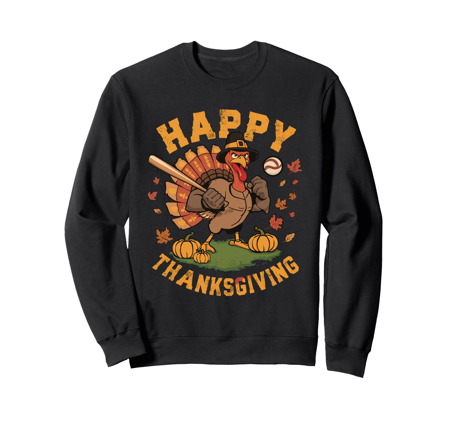 Happy Thanksgiving 2025 Funny Sweatshirt - Unique Graphic for Adults - T-Shirt, Sweatshirt, Hoodie