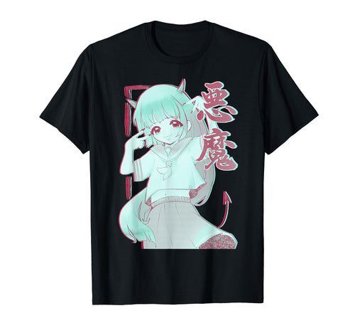 Vaporwave Aesthetic Kawaii Manga Youkai T-Shirt - Graphic Print Unisex - T-Shirt, Sweatshirt, Hoodie