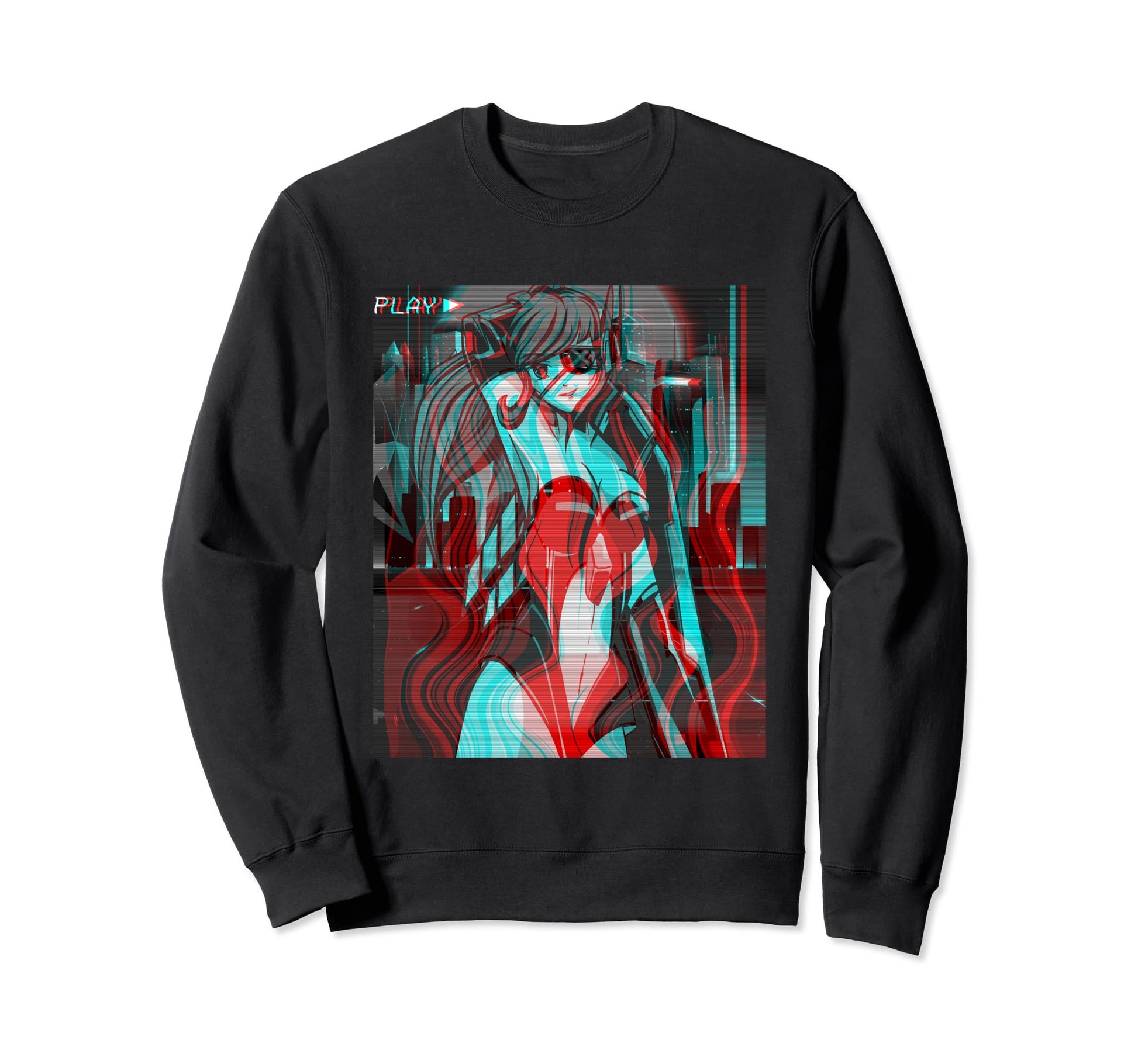 Sad Anime Eboy Egirl Harajuku Vaporwave Sweatshirt - Graphic Print Unisex - T-Shirt, Sweatshirt, Hoodie