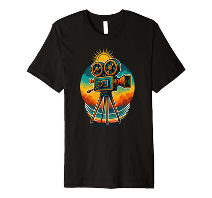 Movie Camera Film Art Cinephile T-Shirt - Casual Everyday Wear for Adults - T-Shirt, Sweatshirt, Hoodie