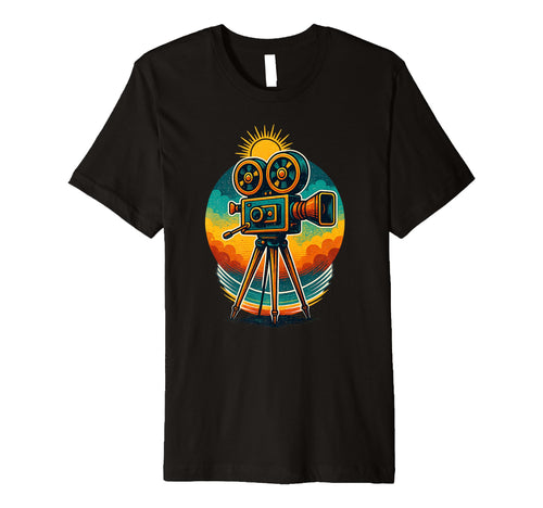 Movie Camera Film Art Cinephile T-Shirt - Casual Everyday Wear for Adults - T-Shirt, Sweatshirt, Hoodie