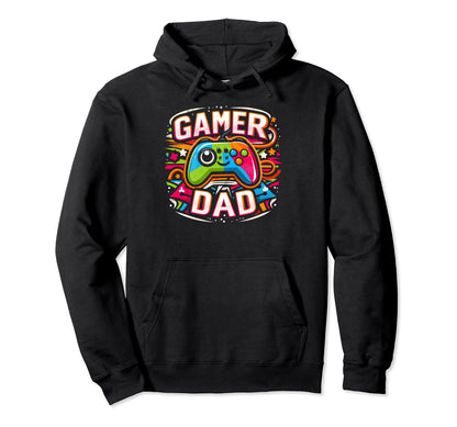 Gamer Dad Game Controller Gaming Video Game Hoodie - Trendy Graphic Unisex - T-Shirt, Sweatshirt, Hoodie