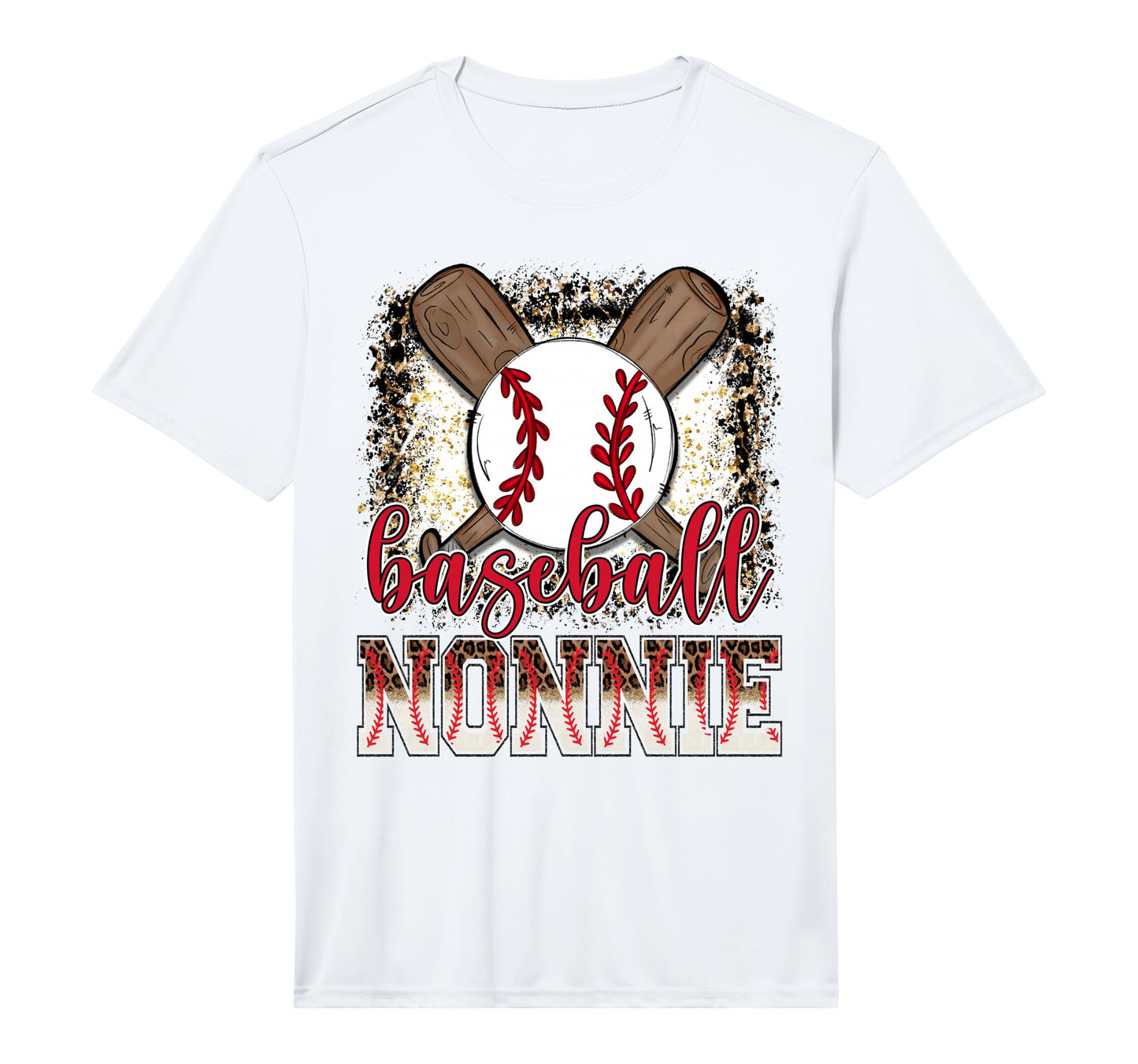 Baseball Nonnie Leopard Proud Ball Nonnie T-Shirt - Unique Graphic Unisex - T-Shirt, Sweatshirt, Hoodie