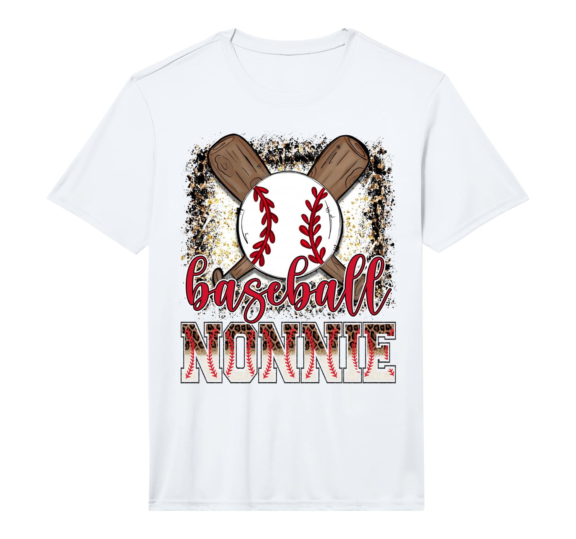 Baseball Nonnie Leopard Proud Ball Nonnie T-Shirt - Unique Graphic Unisex - T-Shirt, Sweatshirt, Hoodie