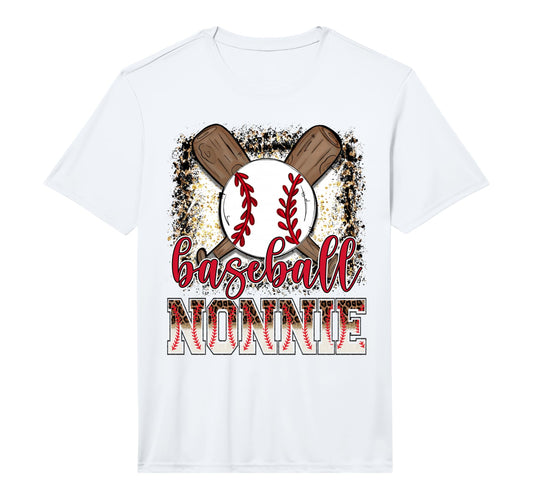 Baseball Nonnie Leopard Proud Ball Nonnie T-Shirt - Unique Graphic Unisex - T-Shirt, Sweatshirt, Hoodie