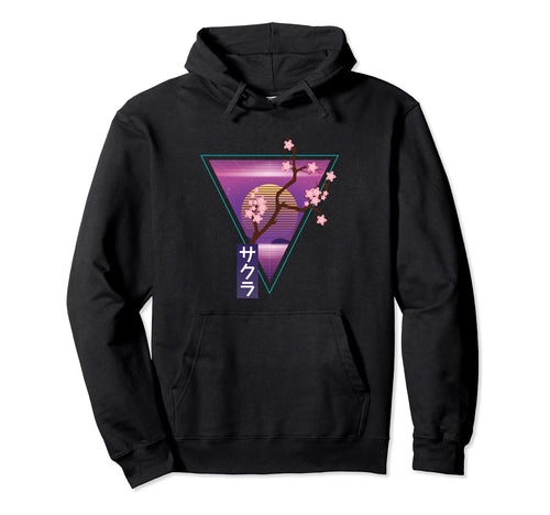 Sakura Vaporwave Cherry Blossom 90S Hoodie - Trendy Graphic Unisex - T-Shirt, Sweatshirt, Hoodie