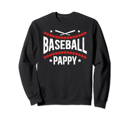 Baseball Pappy Best Grandpa Pappy Sweatshirt - Streetwear Style Unisex - T-Shirt, Sweatshirt, Hoodie