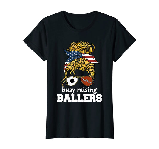 Womens Soccer And Football Mom Usa T-Shirt - Fun Novelty Design Men Women - T-Shirt, Sweatshirt, Hoodie