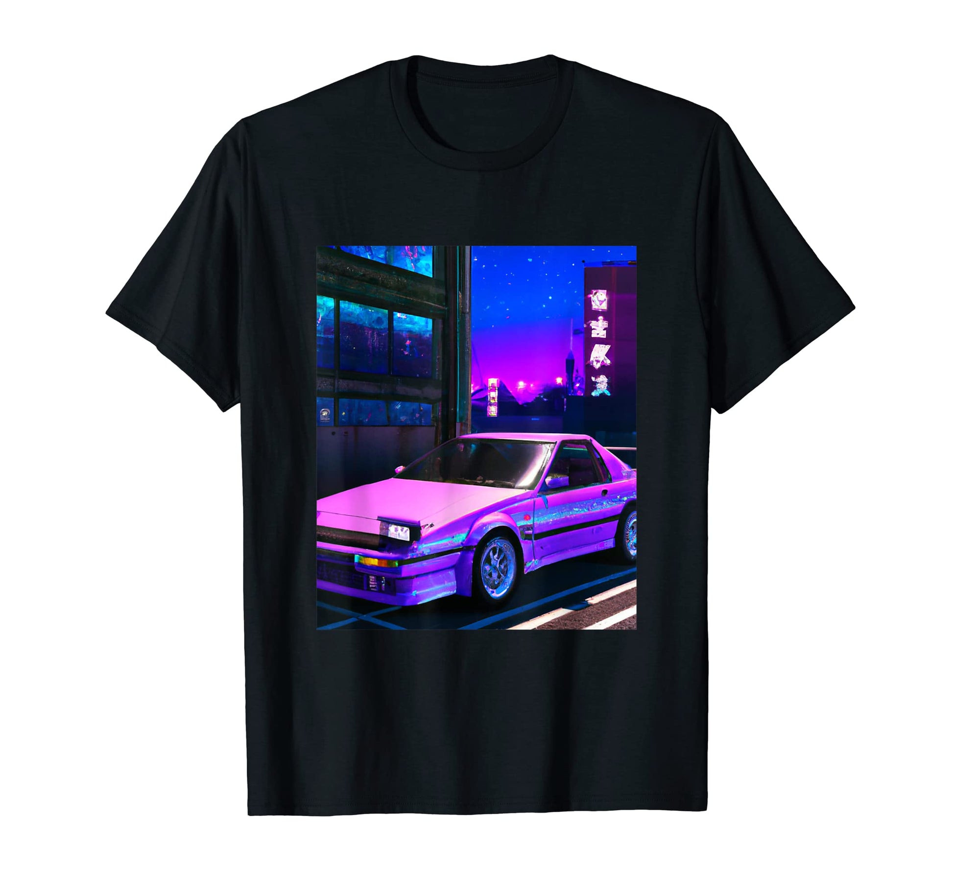 Vaporwave Aesthetic Synthwave City T-Shirt - Aesthetic Graphic Men Women - T-Shirt, Sweatshirt, Hoodie
