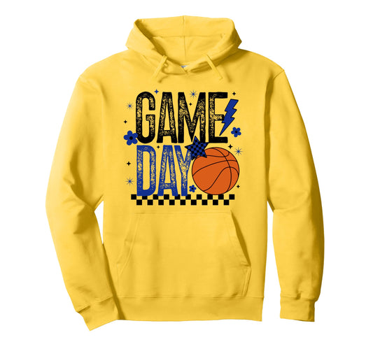 Basketball Game Day Basketball Mom Hoodie - Aesthetic Graphic for Adults - T-Shirt, Sweatshirt, Hoodie