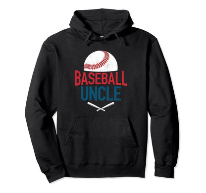 Baseball Uncle Happy Fathers Day Baseball Hoodie - Custom Art Print Unisex - T-Shirt, Sweatshirt, Hoodie