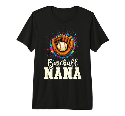 Baseball Nana Baseball Player Grandma T-Shirt - Custom Art Print Unisex - T-Shirt, Sweatshirt, Hoodie