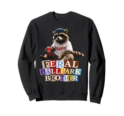 Raccoon And Scooter Feral Sweatshirt - Fun Novelty Design for Adults - T-Shirt, Sweatshirt, Hoodie