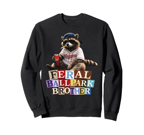 Raccoon And Scooter Feral Sweatshirt - Fun Novelty Design for Adults - T-Shirt, Sweatshirt, Hoodie