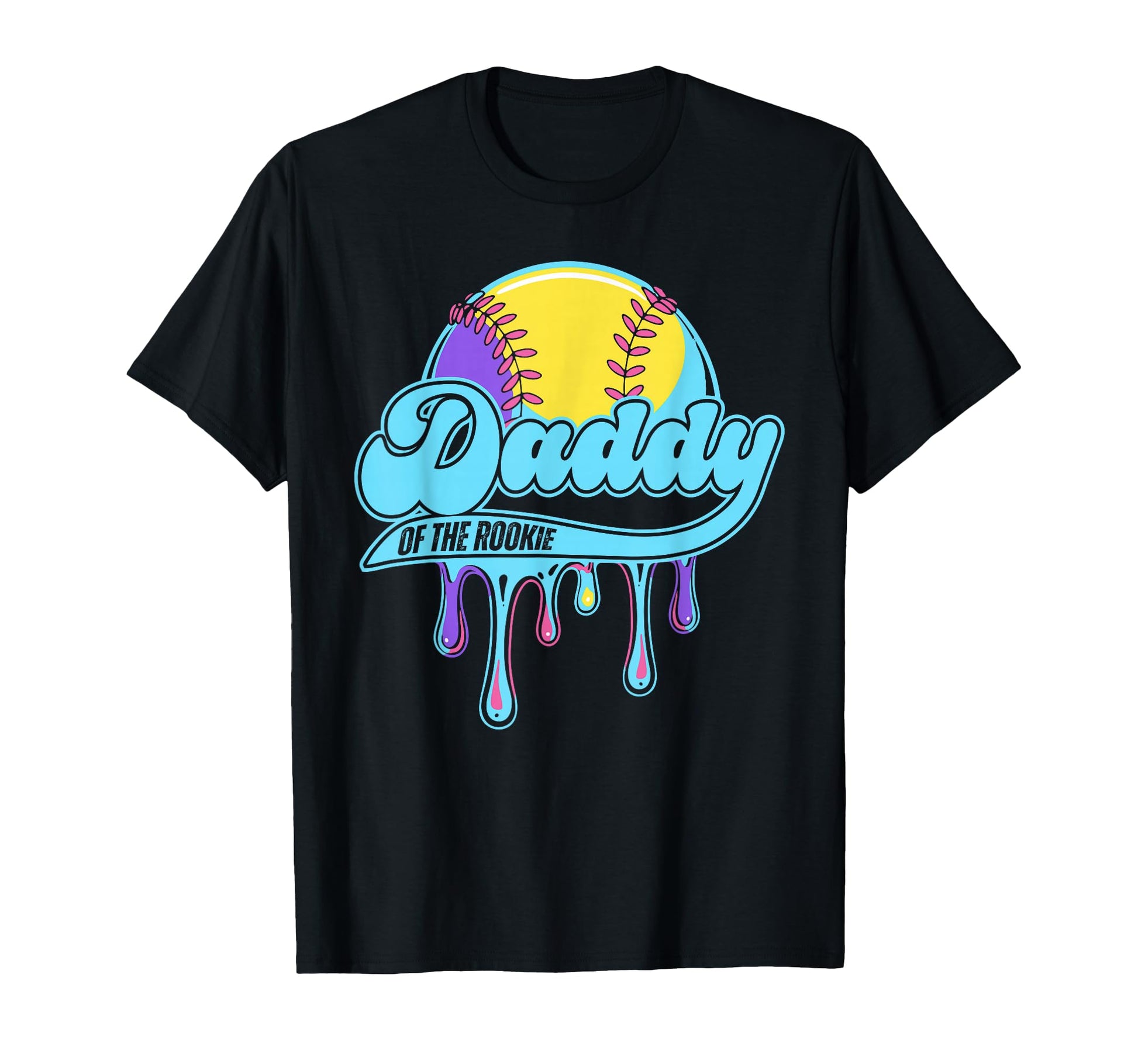 Funny Baseball Daddy Rookie Matching T-Shirt - Minimalist Print for Adults - T-Shirt, Sweatshirt, Hoodie
