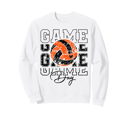 Volleyball Game Day Volleyball Mom Sweatshirt - Novelty Apparel Unisex - T-Shirt, Sweatshirt, Hoodie