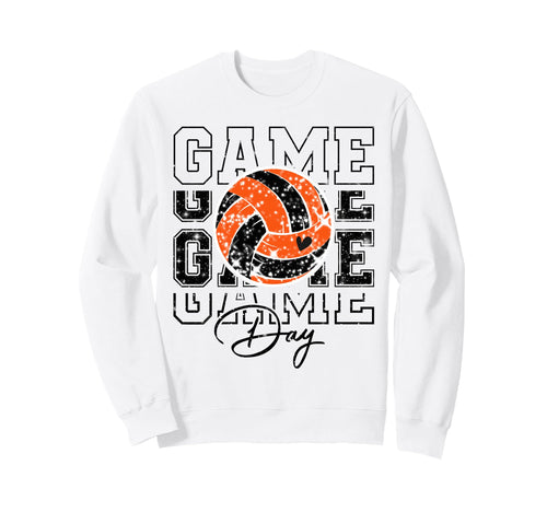 Volleyball Game Day Volleyball Mom Sweatshirt - Novelty Apparel Unisex - T-Shirt, Sweatshirt, Hoodie