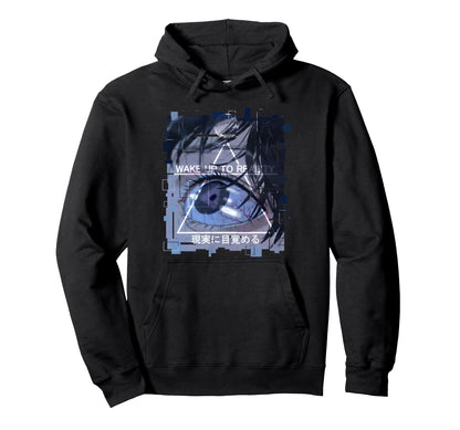 Wake Up To Reality Japan Streetwear Hoodie - Graphic Print Men Women - T-Shirt, Sweatshirt, Hoodie