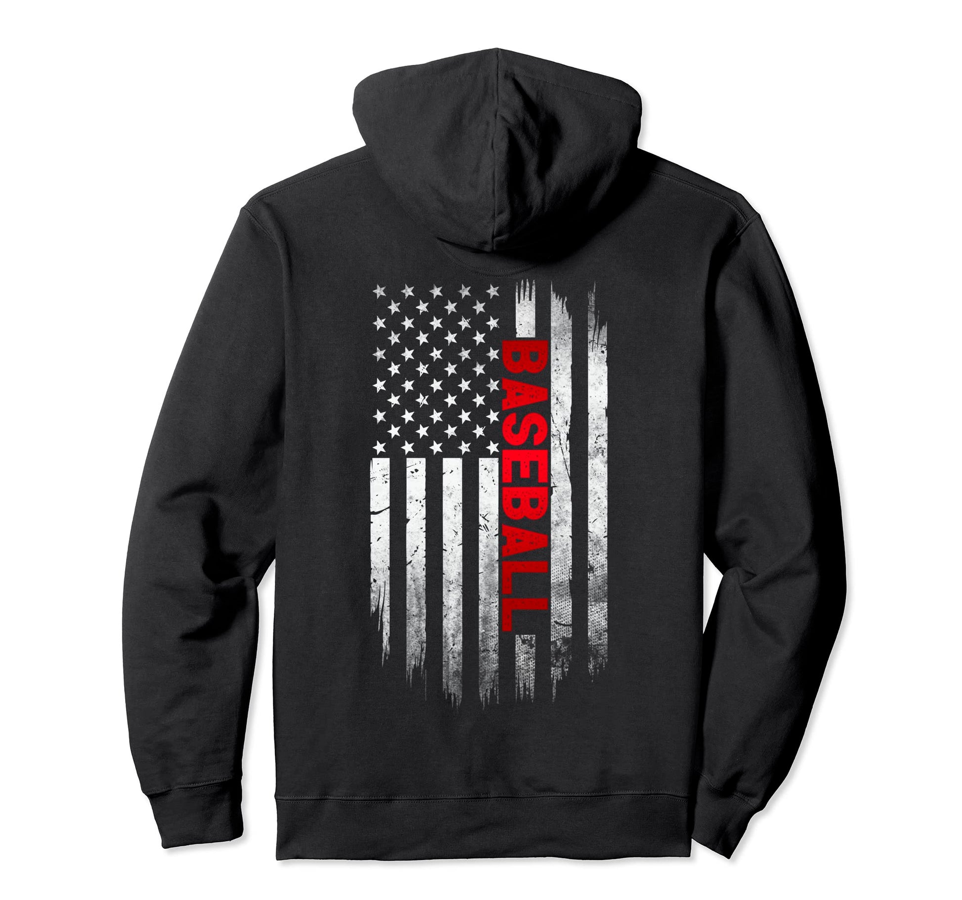 American Flag Baseball Team Gifts Hoodie - Custom Art Print Men Women - T-Shirt, Sweatshirt, Hoodie