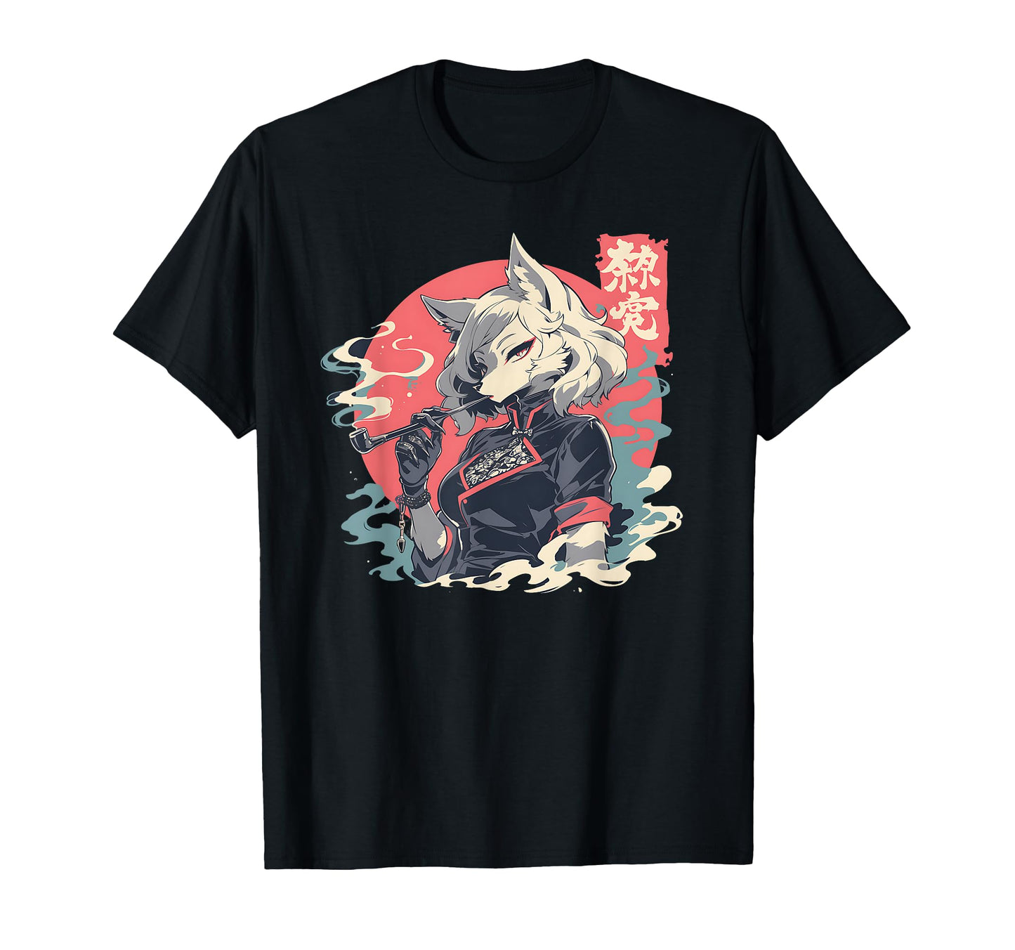 Goth Grunge Demon Anime Furry Wolf Horror T-Shirt - Trendy Graphic Unisex - T-Shirt, Sweatshirt, Hoodie