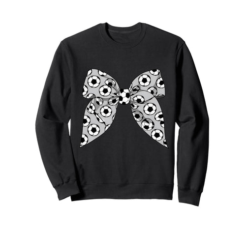 Coquette Bow Soccer Ball Mom Life Sweatshirt - Streetwear Style Unisex - T-Shirt, Sweatshirt, Hoodie