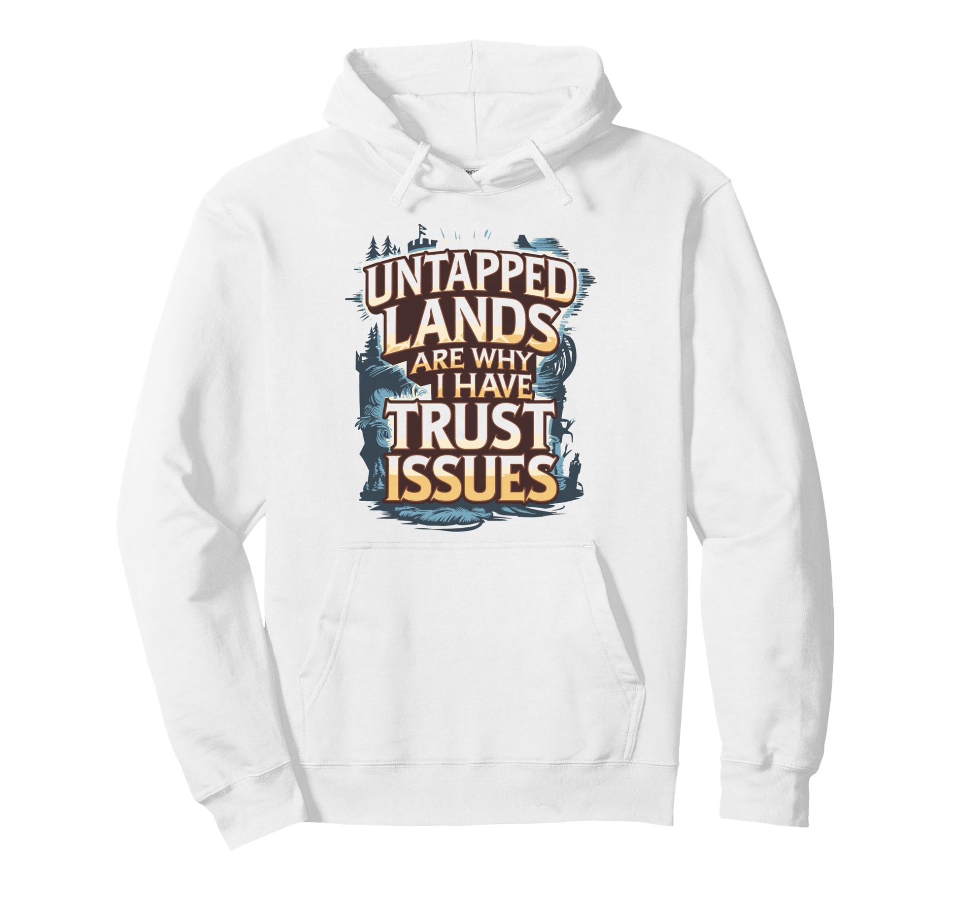 Trading Card Gamer Trust Issues Card Game Hoodie - Unique Graphic Unisex - T-Shirt, Sweatshirt, Hoodie