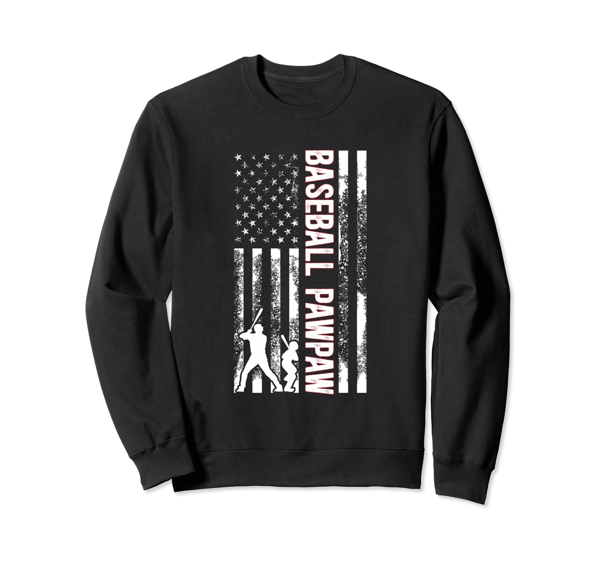 Baseball Pawpaw Us Flag Pawpaw Sweatshirt - Unique Graphic Men Women - T-Shirt, Sweatshirt, Hoodie