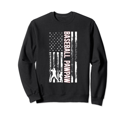 Baseball Pawpaw Us Flag Pawpaw Sweatshirt - Unique Graphic Men Women - T-Shirt, Sweatshirt, Hoodie