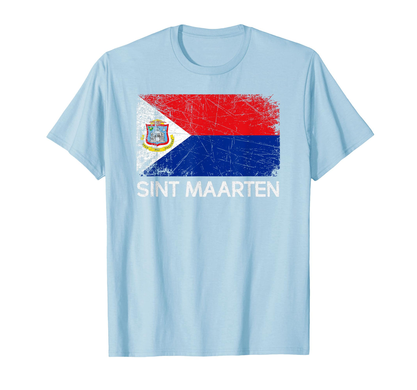 St Maarten Flag Made Sint Maarten Gift T-Shirt - Novelty Apparel for Adults - T-Shirt, Sweatshirt, Hoodie