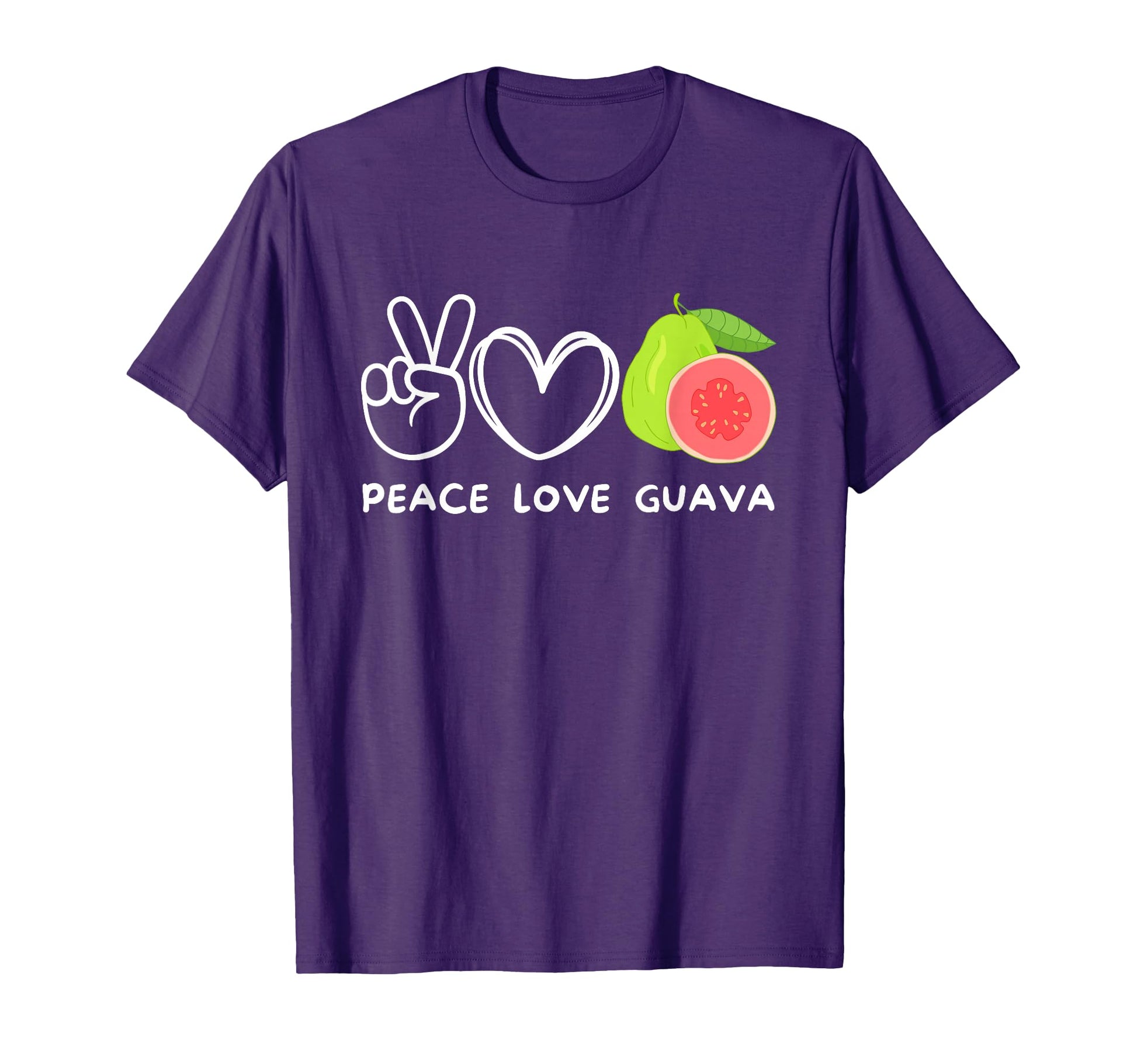 Peace Love Guava Guava Fruit Lover Food T-Shirt - Aesthetic Graphic Unisex - T-Shirt, Sweatshirt, Hoodie