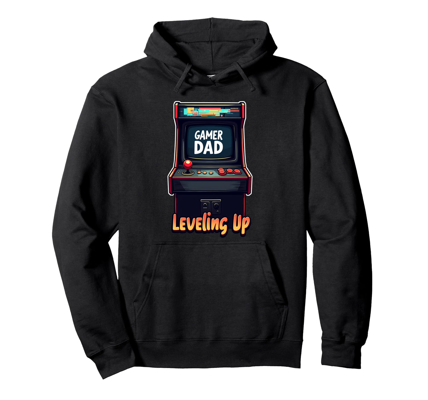 Fathers Day Gift Gamer Dad Leveling Up Hoodie - Unique Graphic for Adults - T-Shirt, Sweatshirt, Hoodie