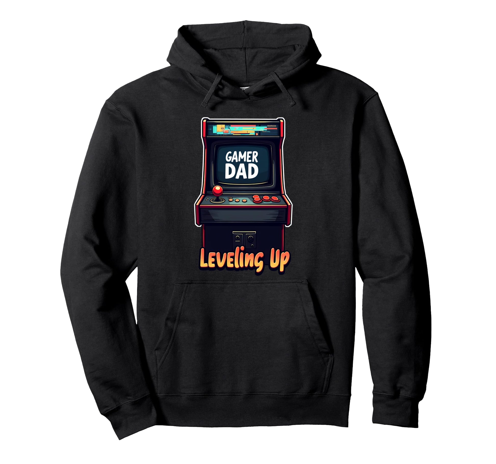 Fathers Day Gift Gamer Dad Leveling Up Hoodie - Unique Graphic for Adults - T-Shirt, Sweatshirt, Hoodie
