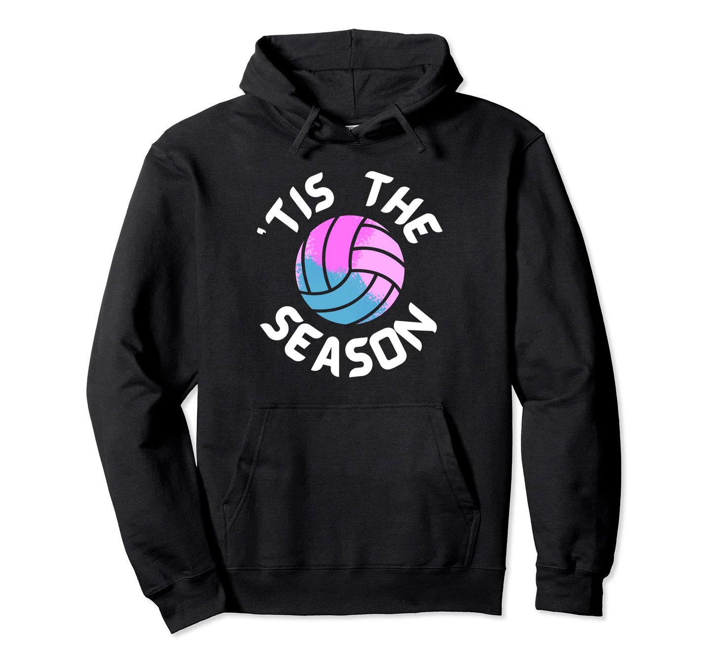Funny Volleyball Mom Tis Season Gameday Hoodie - Trendy Graphic Unisex - T-Shirt, Sweatshirt, Hoodie