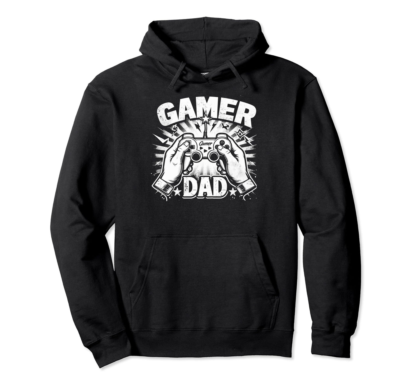 Gamer Dad Game Controller Gaming Video Hoodie - Novelty Apparel Men Women - T-Shirt, Sweatshirt, Hoodie