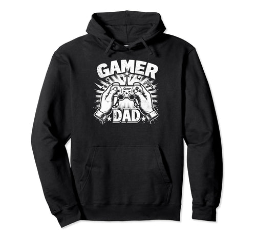 Gamer Dad Game Controller Gaming Video Hoodie - Novelty Apparel Men Women - T-Shirt, Sweatshirt, Hoodie