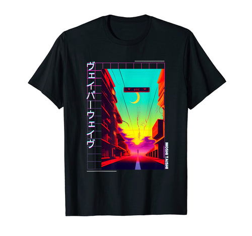90S Synthwave Japanese Vaporwave Art T-Shirt - Casual Everyday Wear Unisex - T-Shirt, Sweatshirt, Hoodie
