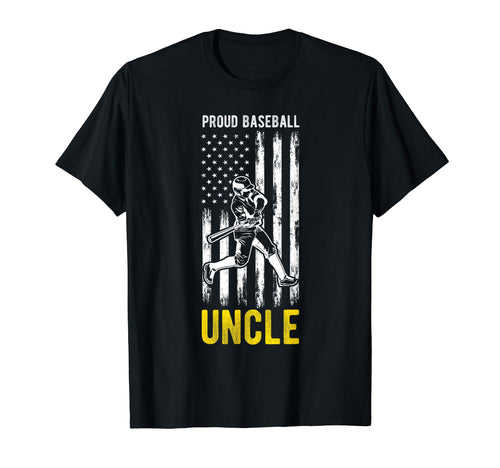 Proud Baseball Uncle Patriot Team T-Shirt - Fun Novelty Design for Adults - T-Shirt, Sweatshirt, Hoodie