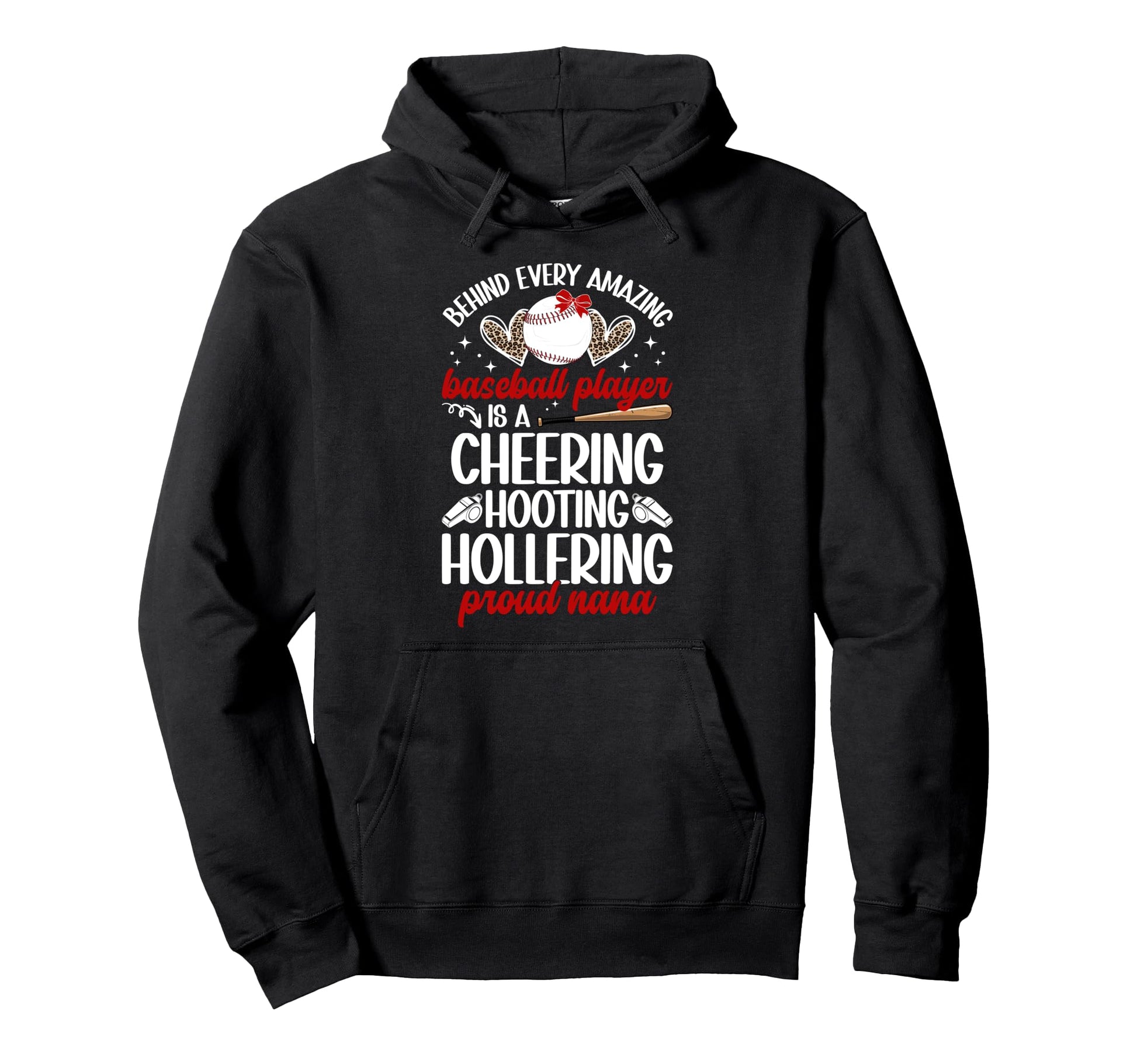 Proud Nana Baseball Player Nana Baseball Hoodie - Trendy Graphic Men Women - T-Shirt, Sweatshirt, Hoodie