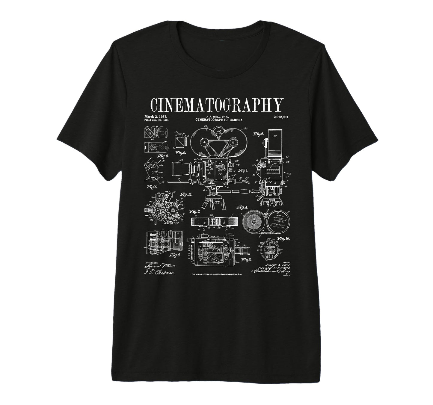 Cinematography Movie Film Camera T-Shirt - Streetwear Style Men Women - T-Shirt, Sweatshirt, Hoodie