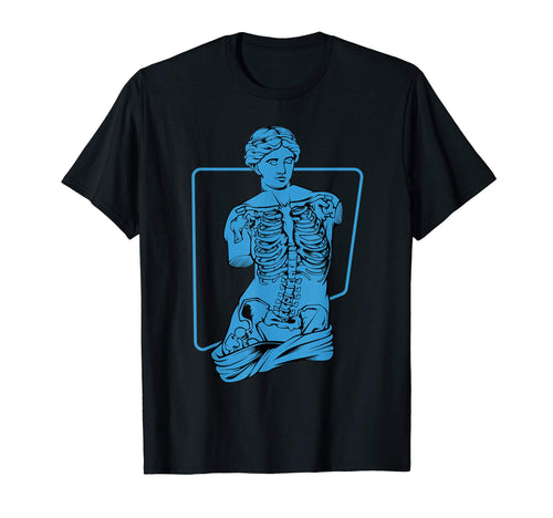 Venus Skeleton Blue Aesthetic Vaporwave T-Shirt - Aesthetic Graphic Unisex - T-Shirt, Sweatshirt, Hoodie