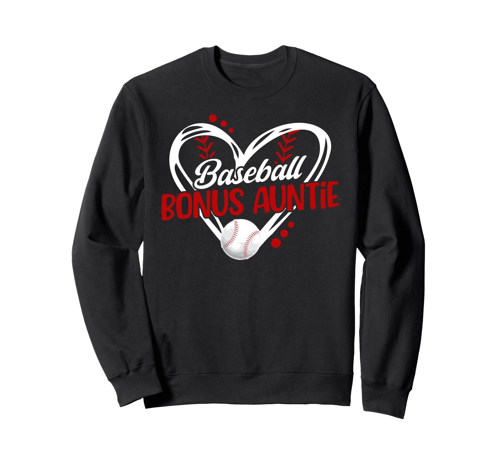 Baseball Bonus Auntie Baseball Sweatshirt - Custom Art Print Men Women - T-Shirt, Sweatshirt, Hoodie
