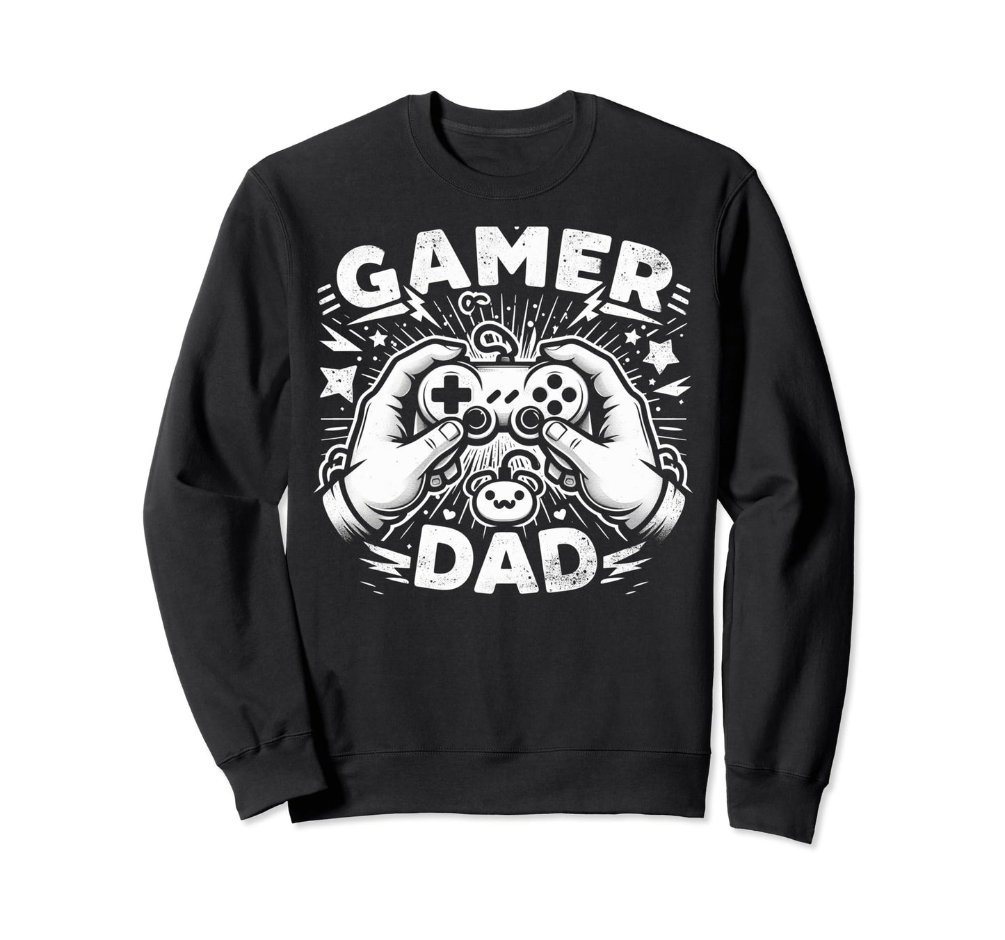 Gamer Dad Game Controller Sweatshirt - Casual Everyday Wear for Adults - T-Shirt, Sweatshirt, Hoodie