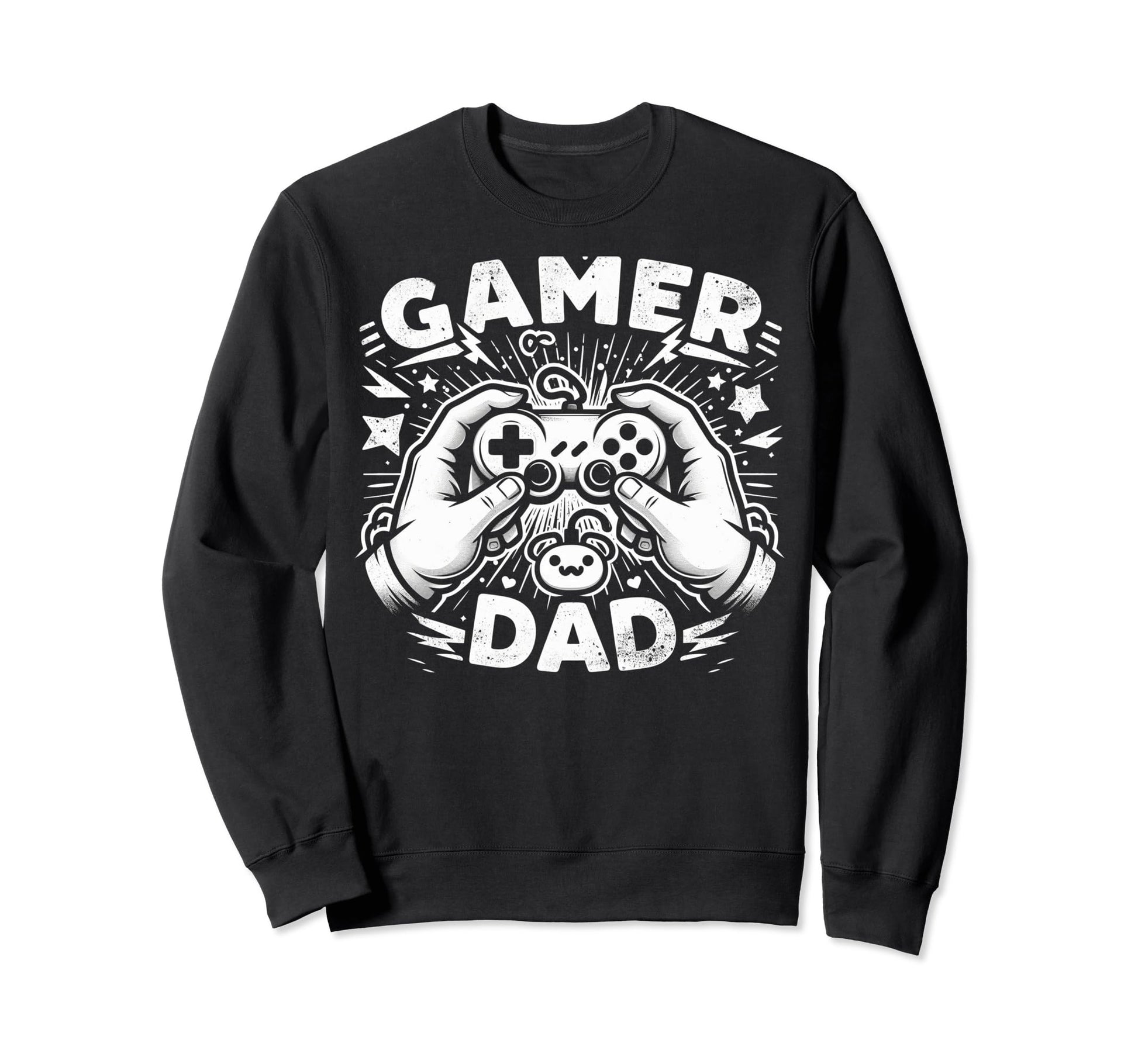 Gamer Dad Game Controller Sweatshirt - Casual Everyday Wear for Adults - T-Shirt, Sweatshirt, Hoodie