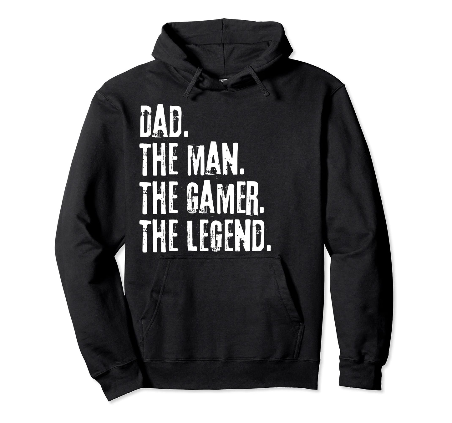 Distressed Dad Gamer Legend Fathers Day Hoodie - Graphic Print for Adults - T-Shirt, Sweatshirt, Hoodie