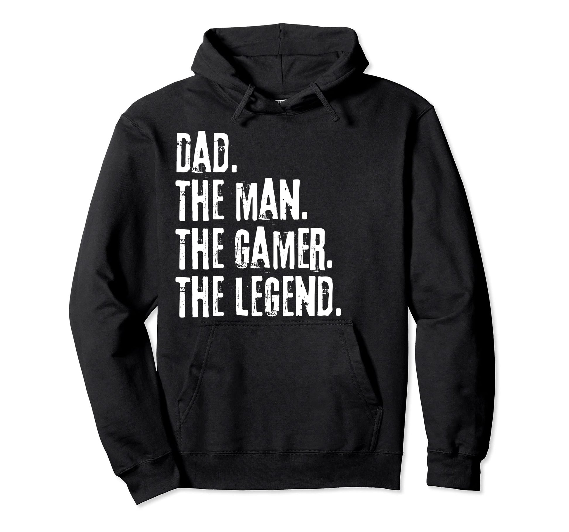 Distressed Dad Gamer Legend Fathers Day Hoodie - Graphic Print for Adults - T-Shirt, Sweatshirt, Hoodie