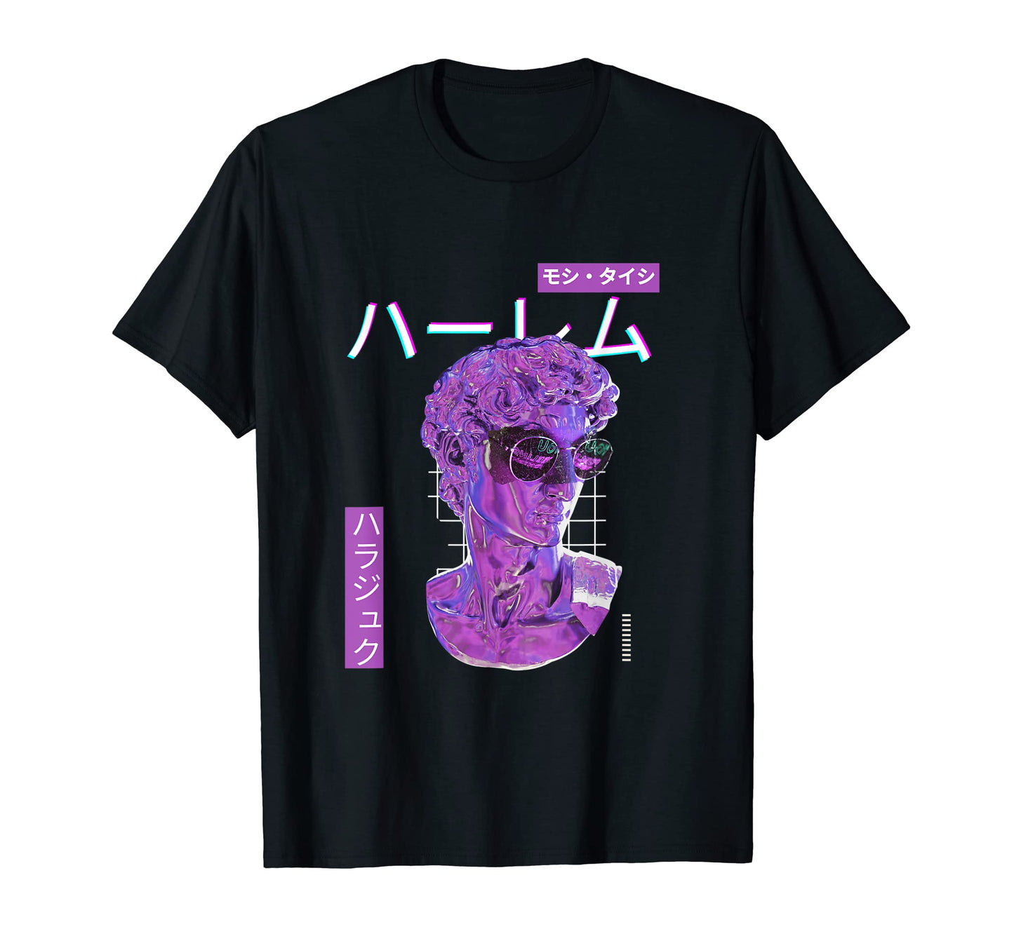 Vaporwave Statue Aesthetic Art Glitch T-Shirt - Aesthetic Graphic Unisex - T-Shirt, Sweatshirt, Hoodie