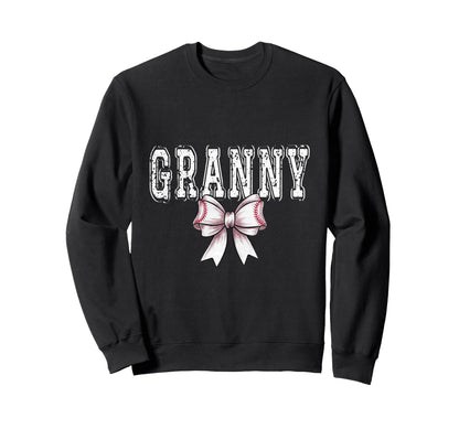 Coquette Baseball Granny Spirit Sweatshirt - Minimalist Print Men Women - T-Shirt, Sweatshirt, Hoodie