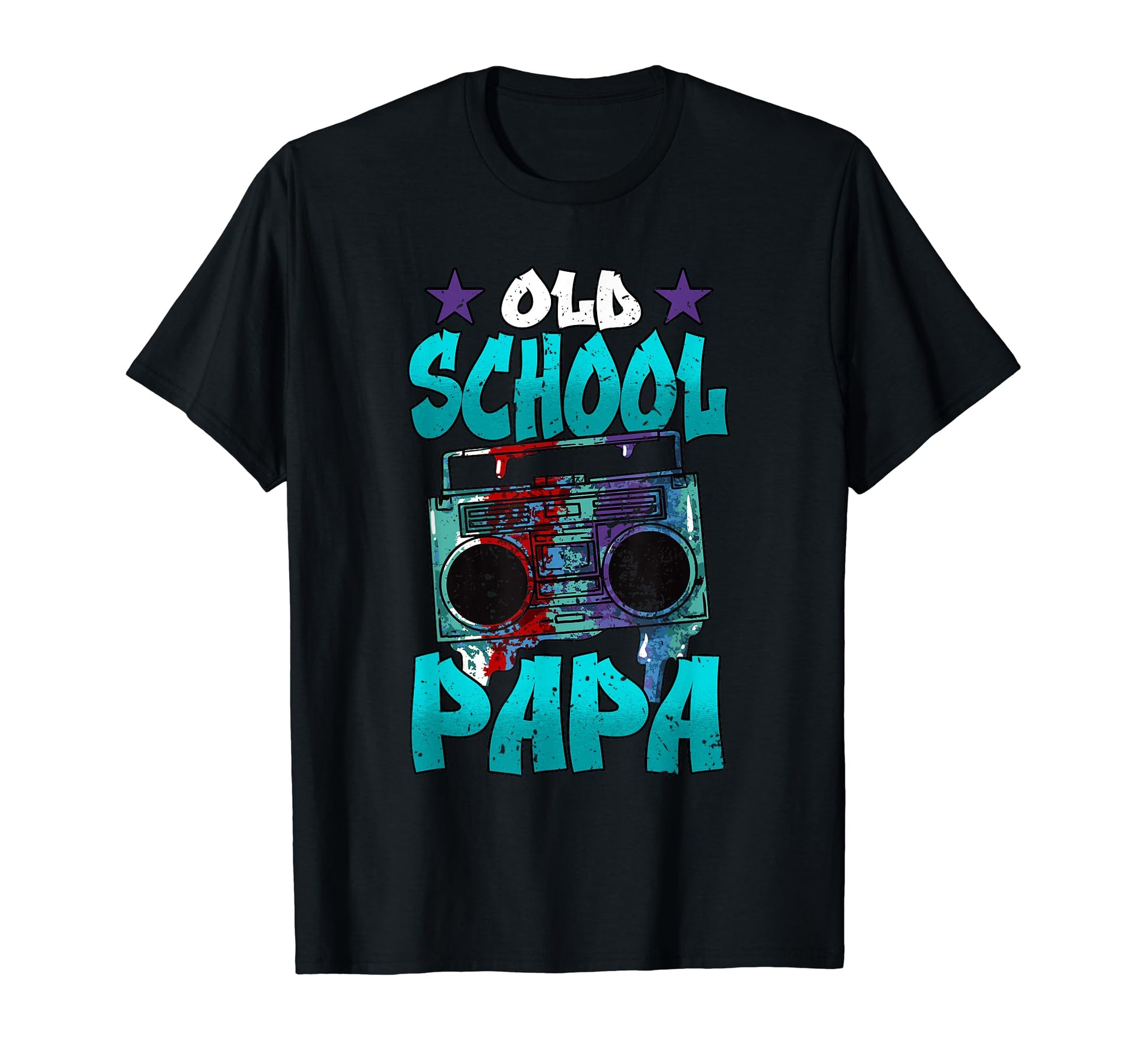 Old School Papa Boombox Hip Hop Trap Music T-Shirt - Graphic Print Unisex - T-Shirt, Sweatshirt, Hoodie