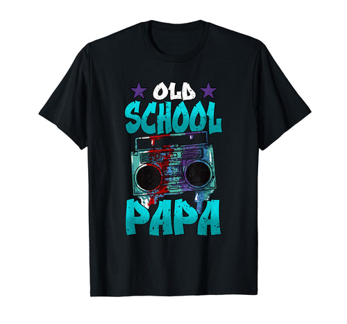 Old School Papa Boombox Hip Hop Trap Music T-Shirt - Graphic Print Unisex - T-Shirt, Sweatshirt, Hoodie