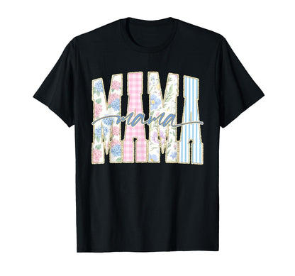 Boho Floral Mama Grandmillennial Funny T-Shirt - Trendy Graphic for Adults - T-Shirt, Sweatshirt, Hoodie